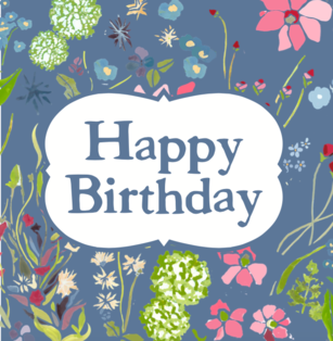 Happy Birthday forget me not card (1)