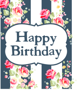 Happy Birthday flower girl card (1)