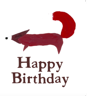 Happy Birthday Fox Card (1)