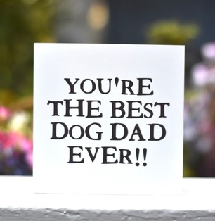 Best dog dad ever card